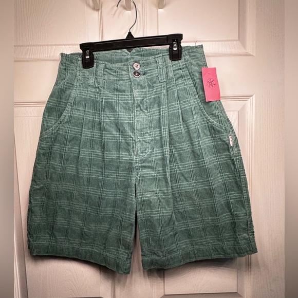 Vintage corduroy plaid shorts 11 - Picture 2 of 6
